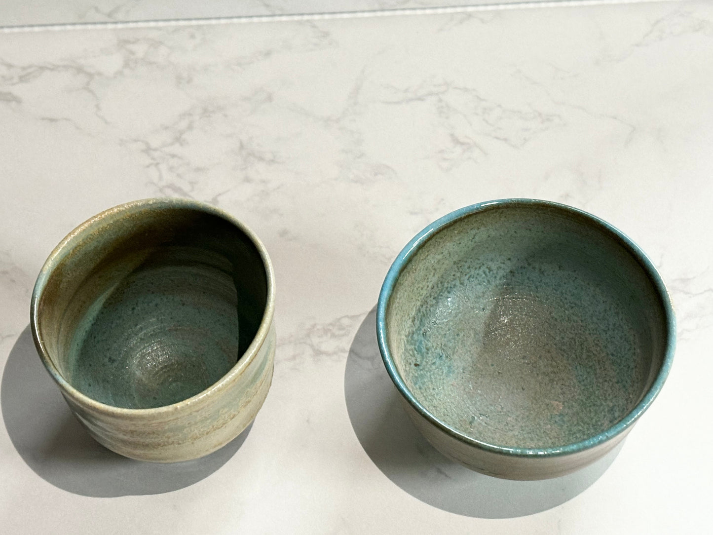 Kikyo Gama Sake cup pair (inside)
