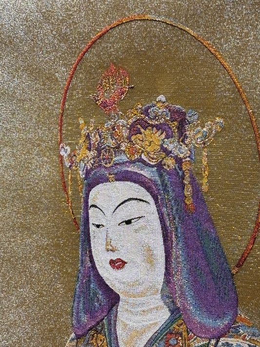 Nishijin Hanging Scroll Kisshoten (face)