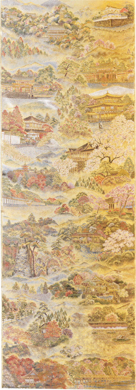 Nishijin Luxury Obi Tapestry Poety of Kyoto 2