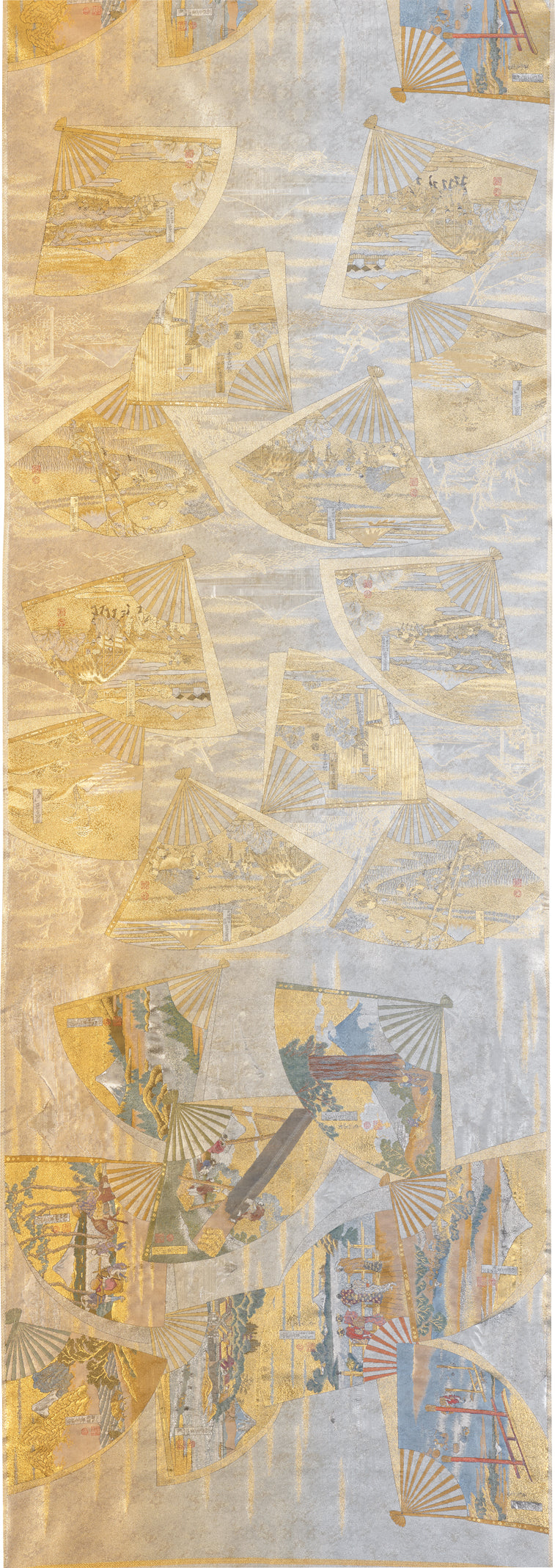 Nishijin Luxury Obi Tapestry Thirty-Six of Mt. Fuji