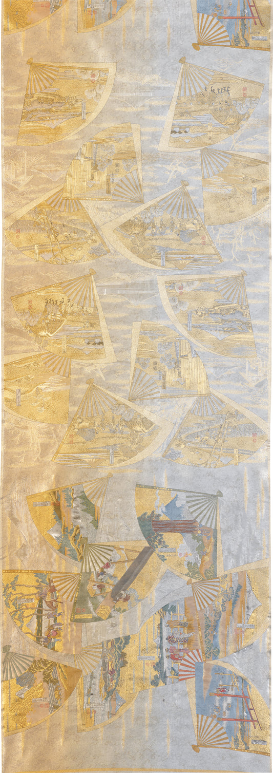 Nishijin Luxury Obi Tapestry Thirty-Six of Mt. Fuji