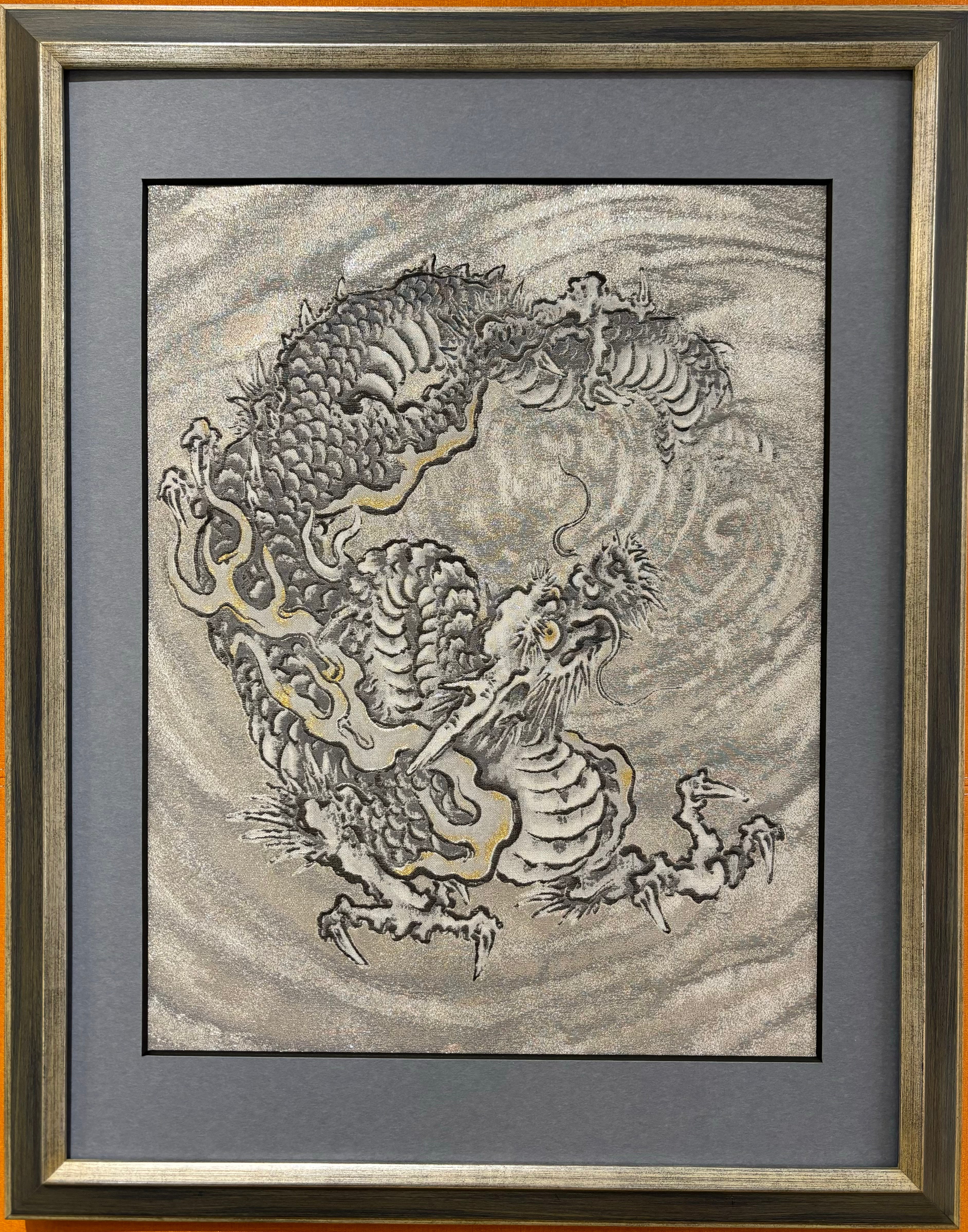 3007 狩野探幽 「桐鳳凰図」 工芸印刷 絹本 日本画 掛軸 毛利博物館 3007 狩野探幽 「桐鳳凰図」 工芸印刷 絹本 日本画 掛軸 毛利