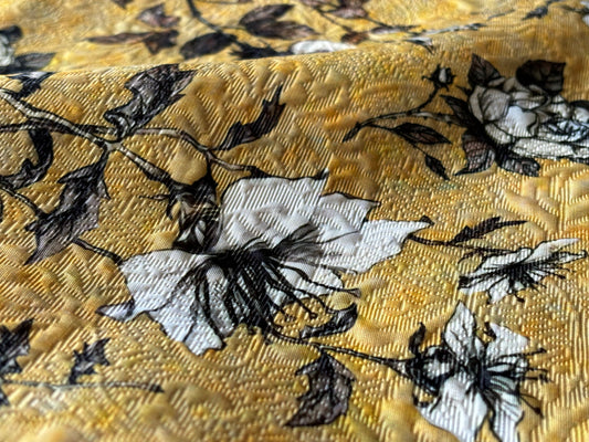 Rui Couture Elegant Skirt L Size Flower Pattern  close up