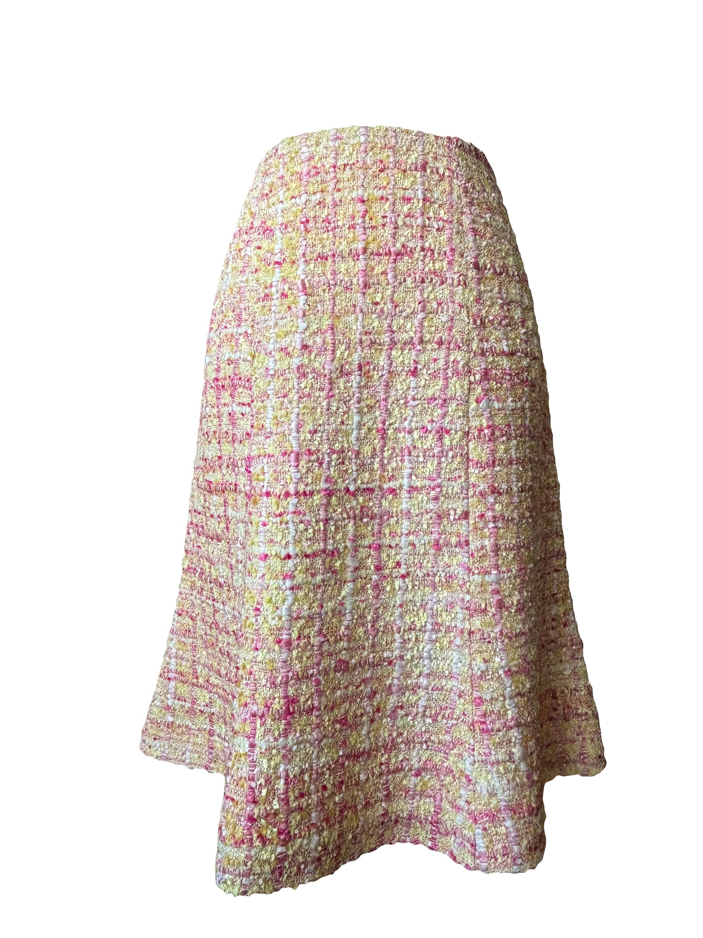 Rui Couture Elegant Tweed Skirt  pink