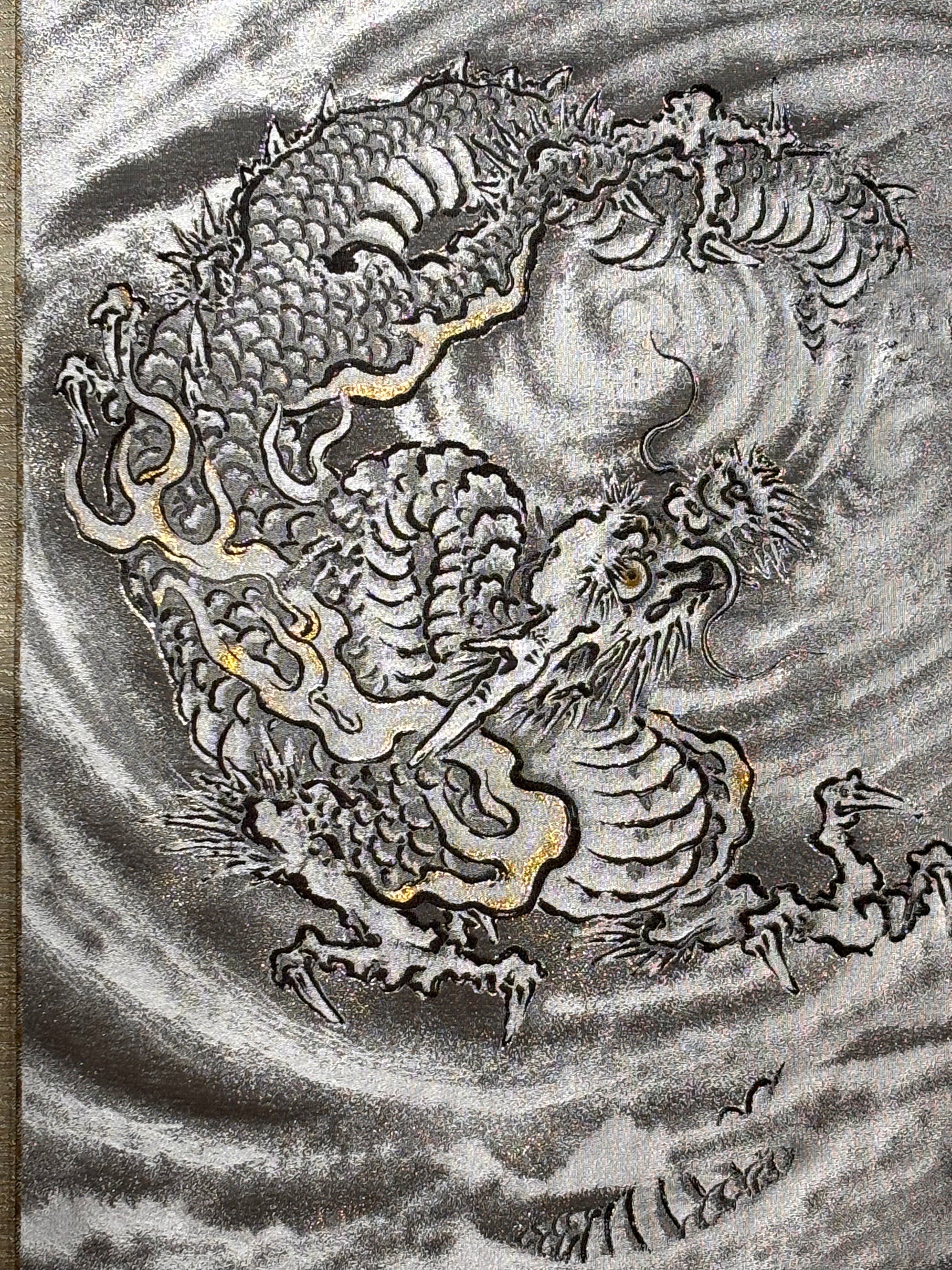 kano Tanyu Dragon in the Cloud Hanging Scroll