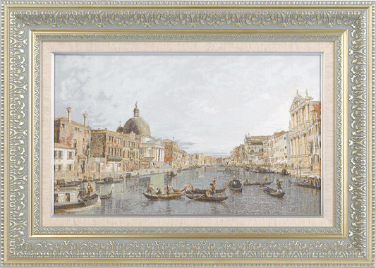 Nishijin Brocade Impressionist Artwork Canaletto "Venice"