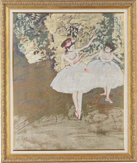 Nishijin Brocade Textile Artwork Degas "Two dancers on the stage"