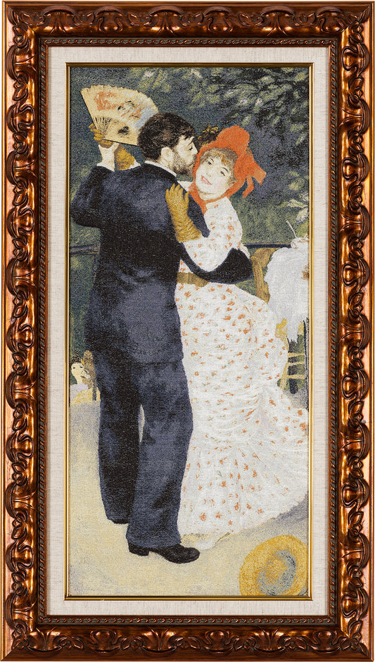 Nishijin Brocade Textile Artwork Renoir "Rural Dance"