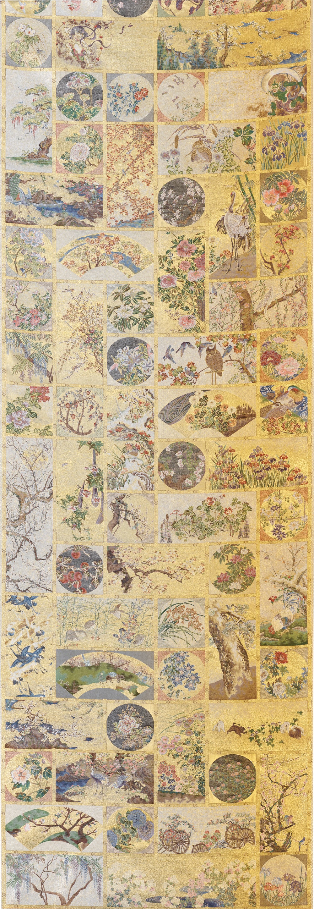 Nishijin Luxury Obi Tapestry Ceiling Pattern at the Sanshokaku of Heiheiji Templel 2
