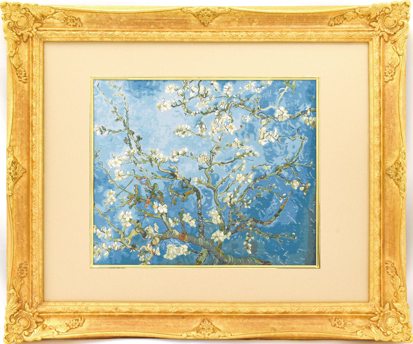 Nishijin Brocade Textile Artwork Van Gogh "Blooming Almond Tree Branch"