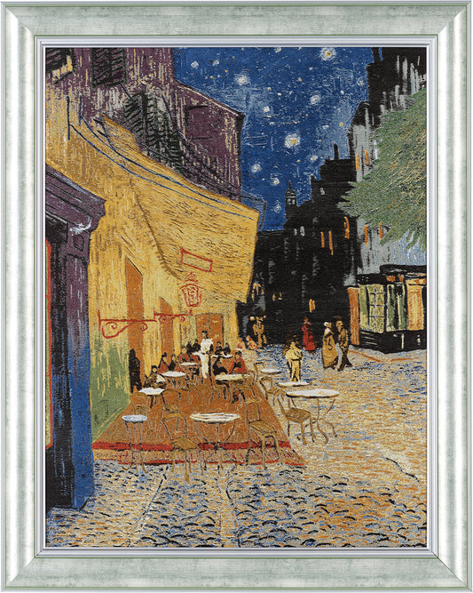 Nishijin Brocade Textile Artwork Van Gogh "Night Cafe Terrace"