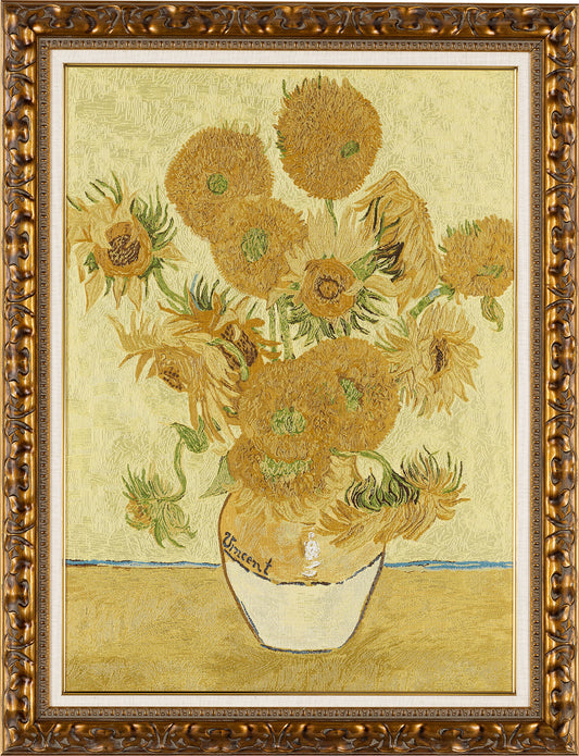 Nishijin Brocade Artwork Van Gogh "Sunflower"